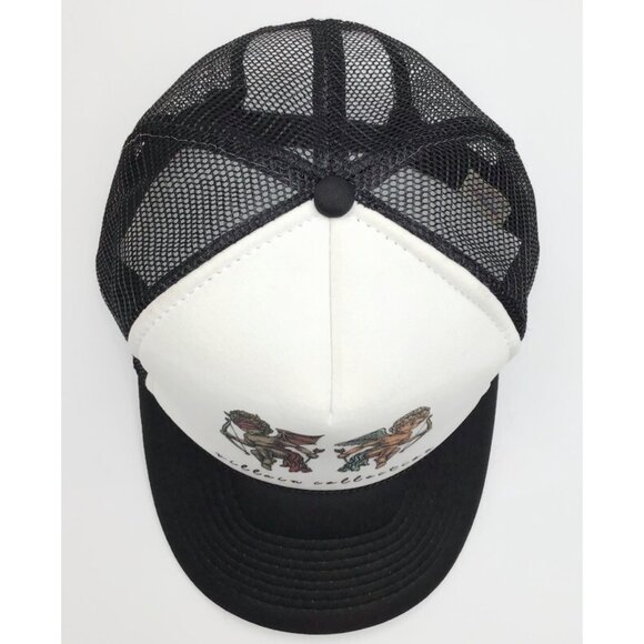 Vintage Nissin Villain Collection Trucker Hat Angel Devil Good Evil Snapback Cap - Picture 6 of 8